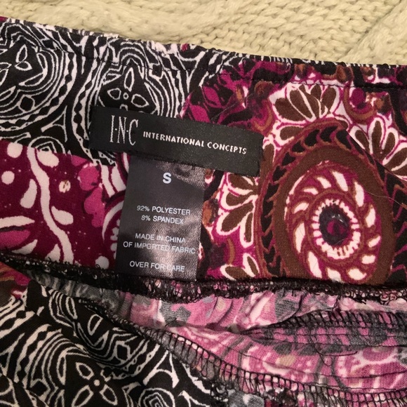 INC halter rhinestone top black, purple, white - Picture 6 of 6